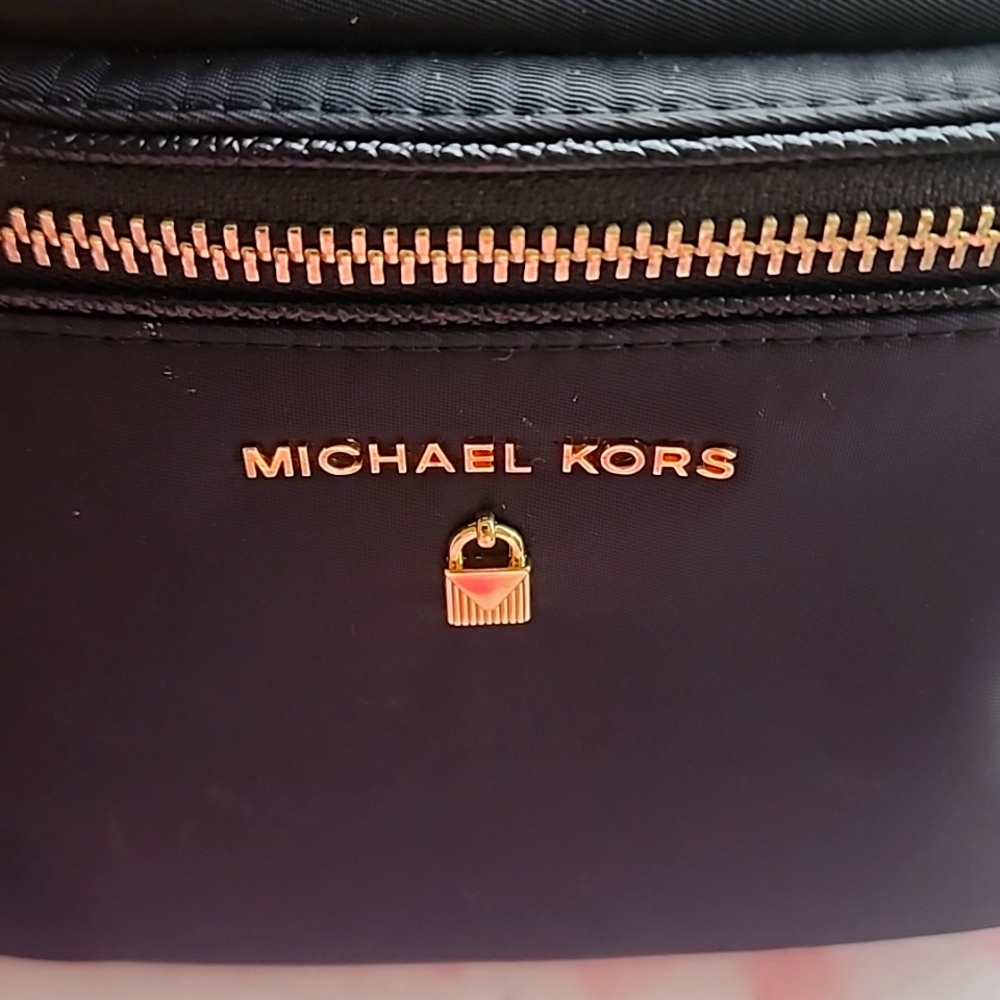 Michael Kors Black and Gold Waist Bag - Picture 3 of 12